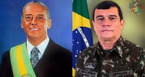 Comandante do Exército concede homenagem ao General Figueiredo, o último presidente do Regime Militar