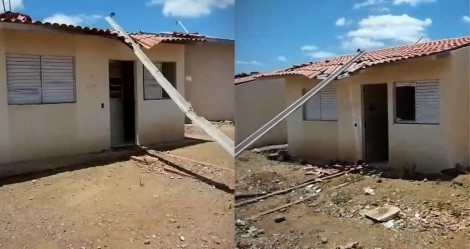 “Quem falar, vai levar facada na boca”, ameaçam vândalos após depredarem casas construídas pelo governo Bolsonaro em Pernambuco (veja o vídeo)