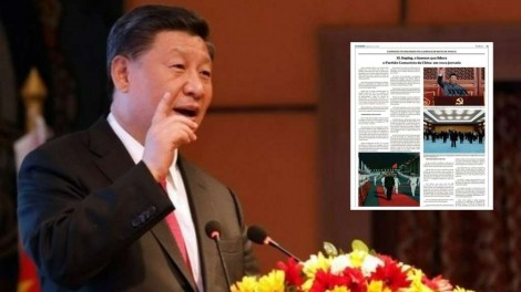 Matéria paga em O Globo exalta o comunista Xi Jinping