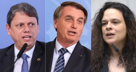 Bolsonaro quer "tropa de elite" em SP: Tarcísio governador e Janaína senadora