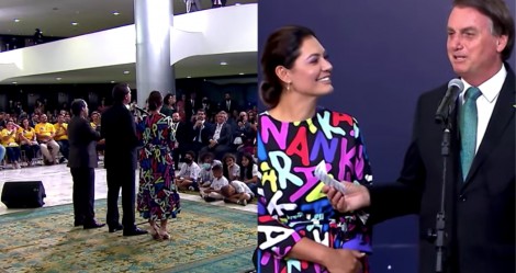 Michelle e Bolsonaro recebem crianças em uma emocionante Cantata de Natal (veja o vídeo)