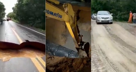 Governo recupera estrada atingida pelas chuvas em tempo recorde e acaba com narrativa esquerdopata (veja o vídeo)