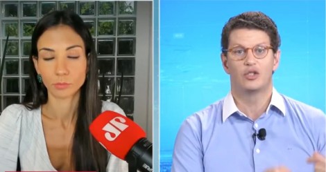 Ao vivo, Amanda ‘normaliza' corrupção do PT e leva dura invertida de Salles! (veja o vídeo)