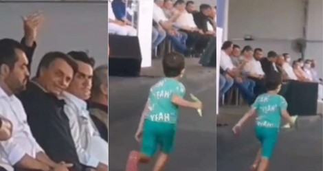 Ao ver criança o chamando, Bolsonaro surpreende e toma atitude inusitada (veja o vídeo)