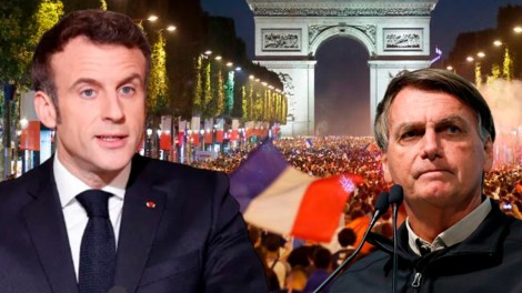 Ganhou, mas não levou: Macron recebe chuva de tomates e recua nos ‘ataques’ a Bolsonaro (veja o vídeo)