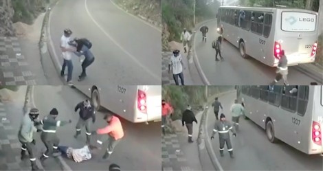 Em MG, trabalhadores reagem e dão 'grande lição' a assaltante que agredia a vítima (veja o vídeo)