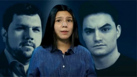 Com apenas 13 anos, filha de Eustáquio "estreia" no jornalismo e revela porque o pai foi preso (veja o vídeo)