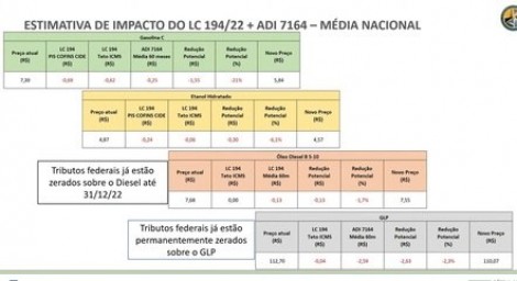Cálculos sobre redução do preço do litro da gasolina - Foto: Reprodução/Câmara