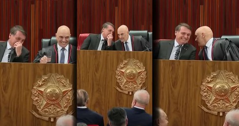 A conversa ao pé de ouvido entre Bolsonaro e Moraes: "Uma péssima notícia pra quem espera o pior para o Brasil"