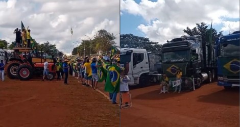 Em Brasília, caminhoneiros aderem à greve e movimento cresce com apoio de agricultores (veja o vídeo)