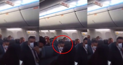 Em avião, passageira confronta Barroso e dá o troco: "Perdeu, mané" (veja o vídeo)