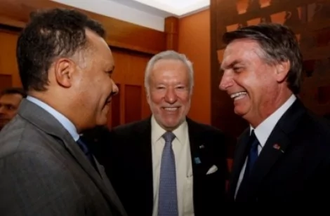Heraldo Pereira, Alexandre Garcia e Jair Bolsonaro (Reprodução/Instagram)