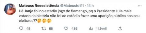 Janja vê derrota do Flamengo no estádio, é chamada de 'pé frio' e vira meme  nas redes