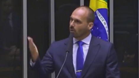 Em primeiro discurso de 2023, Eduardo Bolsonaro mostra que acabou a brincadeira (veja o vídeo)