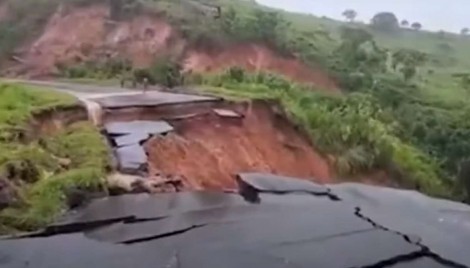 A cratera na BR 101 e mais uma surpresa do ex-presidiário para o povo baiano (veja o vídeo)