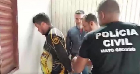 URGENTE! Imagens inéditas do momento em que autor de chacina de Sinop se entrega à polícia (veja o vídeo)
