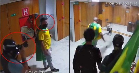 URGENTE: Novas evidências... Antessala de Lula foi arrombada, após vândalo ter certeza de que cena seria registrada (veja o vídeo)