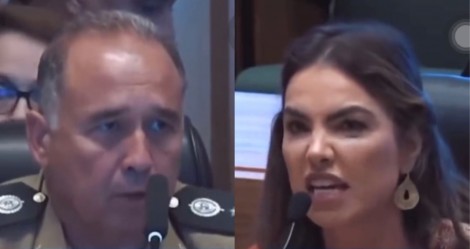 Destemida, deputada faz 'pergunta fatal' e empareda general que traiu manifestantes (veja o vídeo)