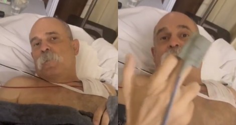Direto do Hospital, Sargento Fahur manda recado para "bandidos" e "petistas" (veja o vídeo)
