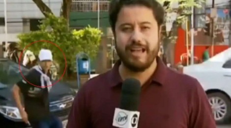 Homem invade transmissão ao vivo da Globo e algo completamente inesperado acontece (veja o vídeo)