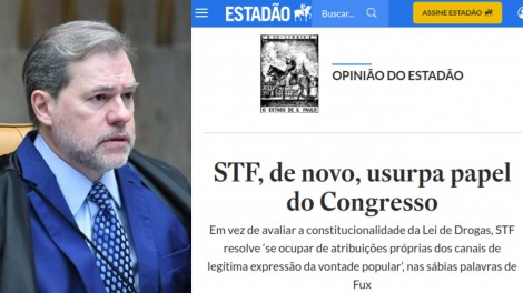 Estadão se levanta contra o STF