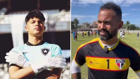 Goleiro Bruno tenta se aproximar do filho após ele assinar com o Botafogo