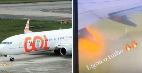 Avião sofre colisão inusitada no ar e retorna imediatamente a Brasília