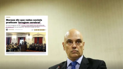 A “mentira” deslavada de Moraes (veja o vídeo)