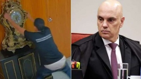 Moraes ordena nova prisão de homem que destruiu relógio no 8/1 e investigação contra juiz que o libertou
