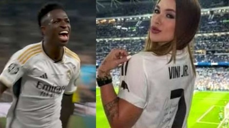 Vini Jr. tem inspiração nova no estádio, marca dois gols e enlouquece a web