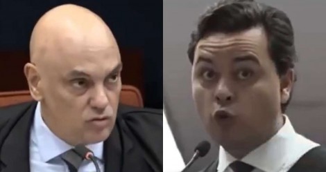 Chiquini encurrala Moraes, que rapidamente recua (veja o vídeo)