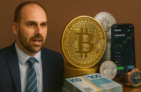 Eduardo Bolsonaro reacende debate sobre cripto — descubra como transformar R$ 500 em R$ 5 mil