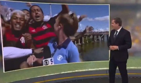 Ao vivo, repórter da Globo é agredida (veja o vídeo)