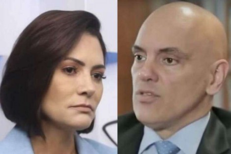 Vaza reunião de Michelle com Moraes poucas horas antes da transferência de Bolsonaro