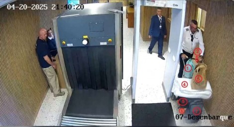 Imagens mostram bagagens de Hugo Motta sem fiscalização após retorno de "paraíso fiscal"