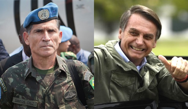 Resultado de imagem para Bolsonaro anuncia general Carlos Alberto dos Santos Cruz para Secretaria de Governo
