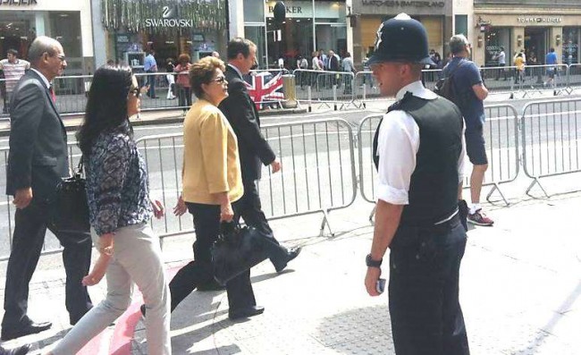Dilma também passeou em Londres
