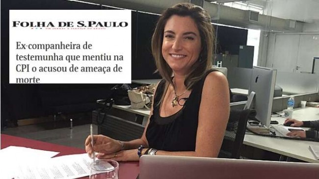 Patrícia Campos Mello, a jornalista da Folha