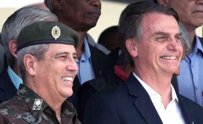 General Braga Netto e presidente Jair Bolsonaro