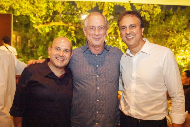 Roberto Cláudio, Ciro Gomes e Camilo Santana