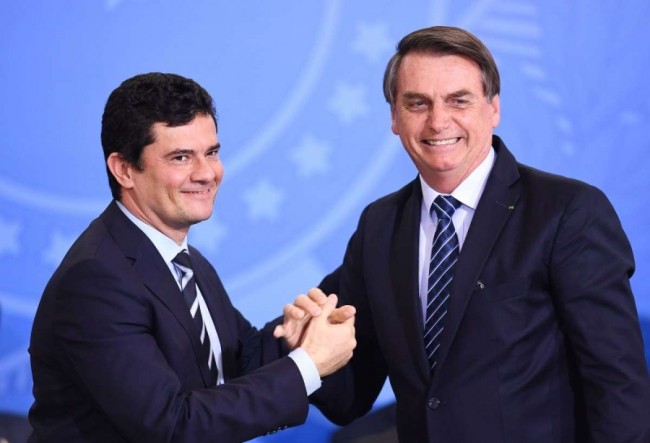 Sérgio Moro e Jair Bolsonaro 