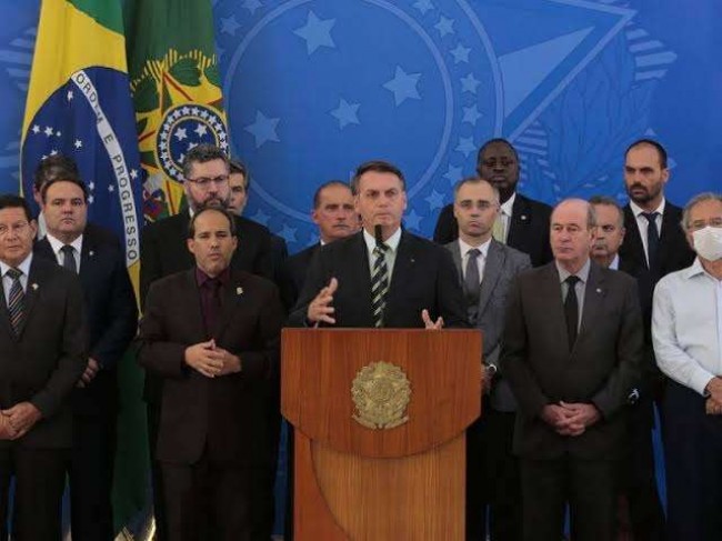Pronunciamento de Jair Bolsonaro, após a demissão de Sérgio Moro