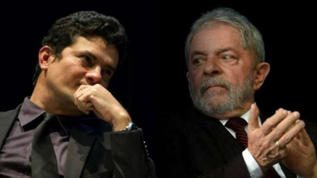 Fotomontagem: Sérgio Moro e Lula