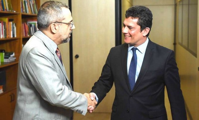 Abraham Weintraub e Sérgio Moro