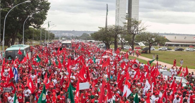 Foto/Reprodução: Manifestação MST em Brasília