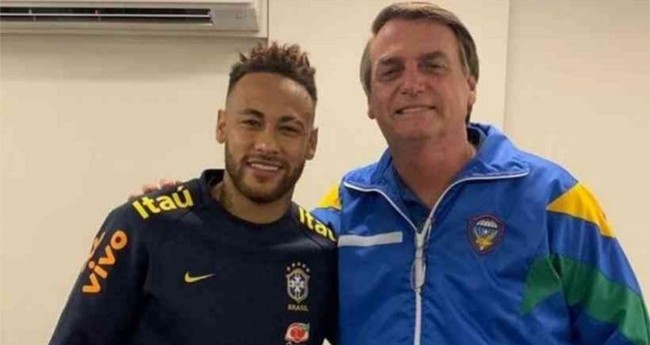 Neymar e Jair Bolsonaro