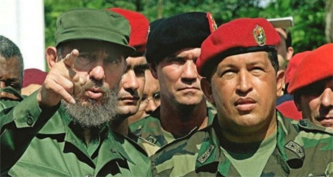 Fidel Castro e Hugo Chaves