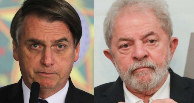 Fotomontagem: Jair Bolsonaro e Lula