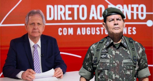 Fotomontagem: Augusto Nunes e General Hamilton Mourão