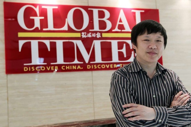 Editor da Global Times, Hu Xijing - Reprodução internet